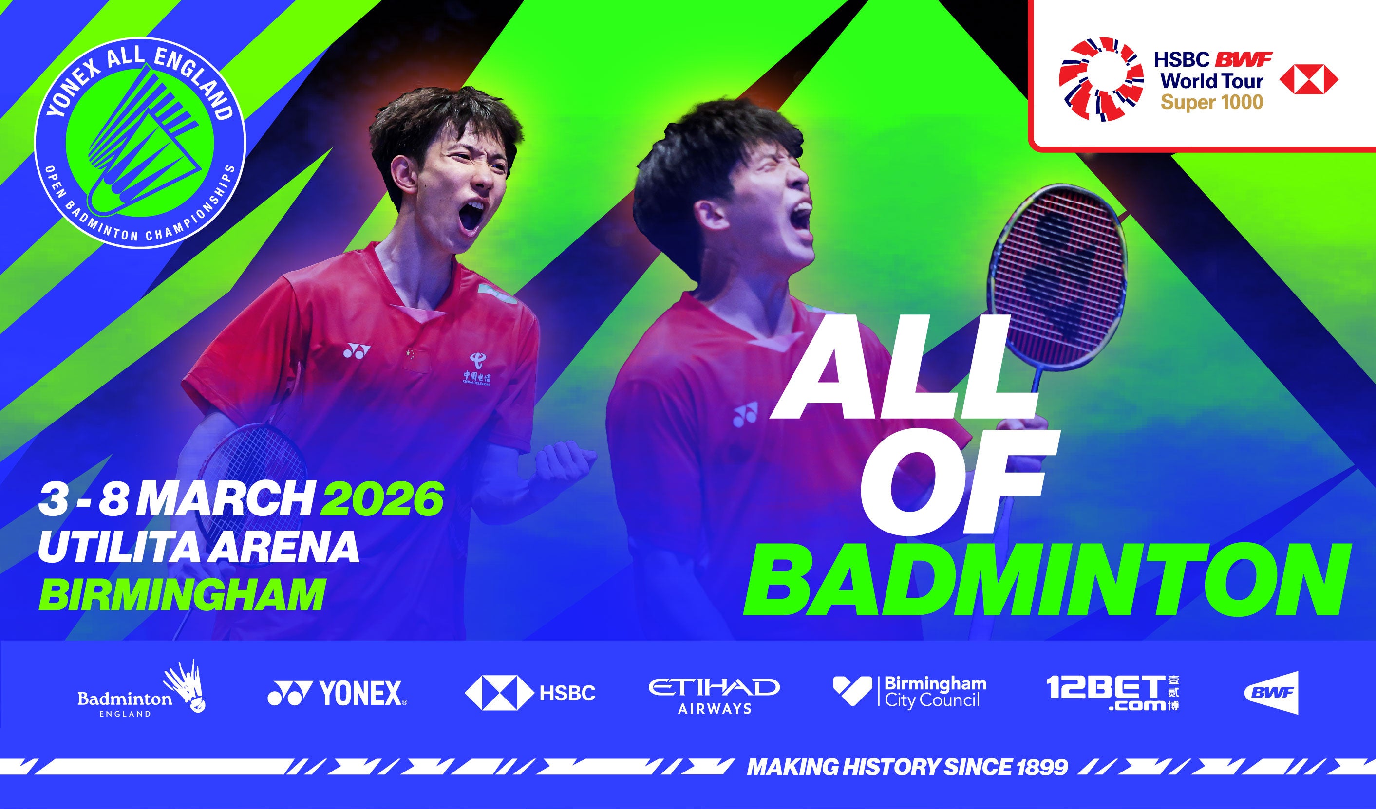 More Info for YONEX All England Open Badminton Championships 2026