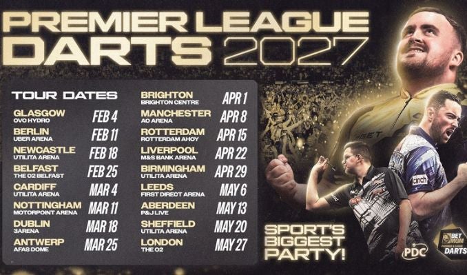 More Info for BetMGM Premier League Darts 2027