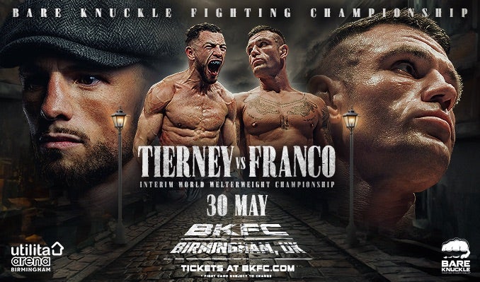 More Info for BKFC - Tierney vs Franco
