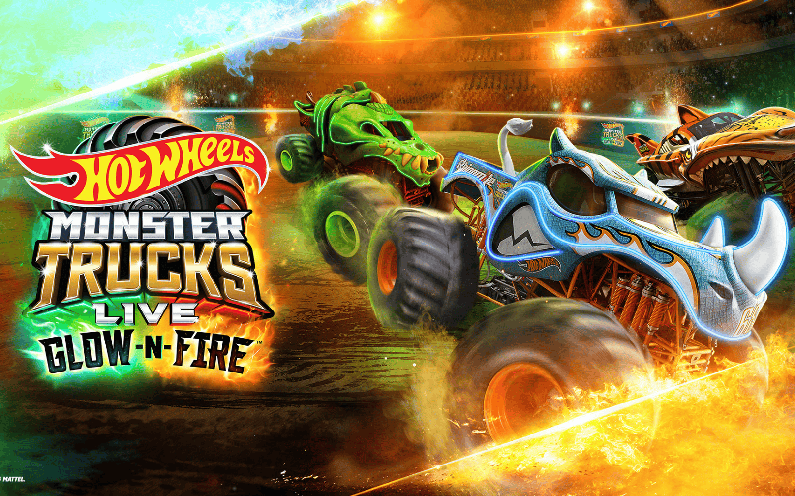 Hot Wheels Monster Trucks Live: Glow-N-Fire