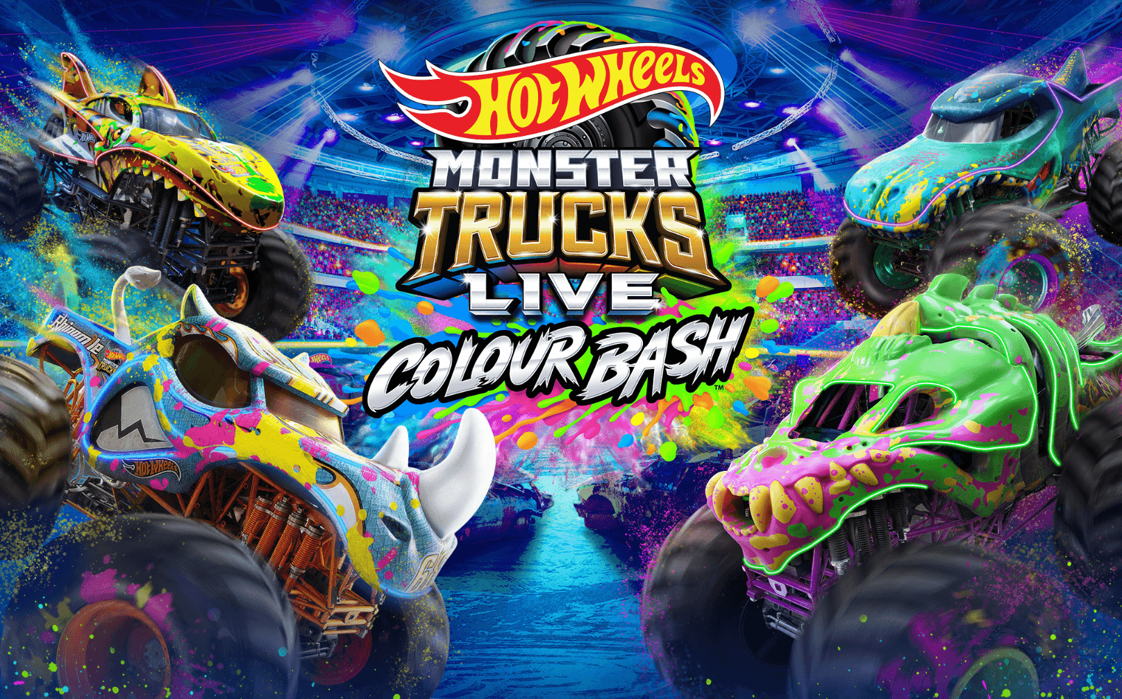 More Info for Hot Wheels Monster Trucks Live Colour Bash