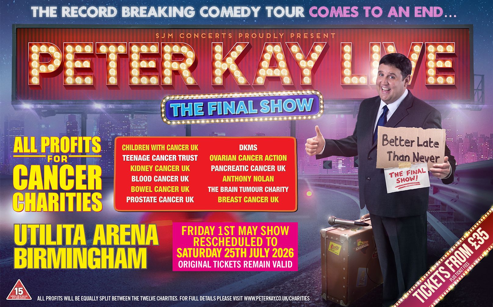 Peter Kay  - RESCHEDULED